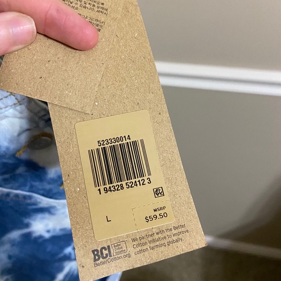 Levi’s Vintage Tie Dye Shortalls - Picture 2 of 4